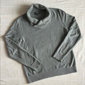 Express Charcoal Turtleneck Sweater for Men